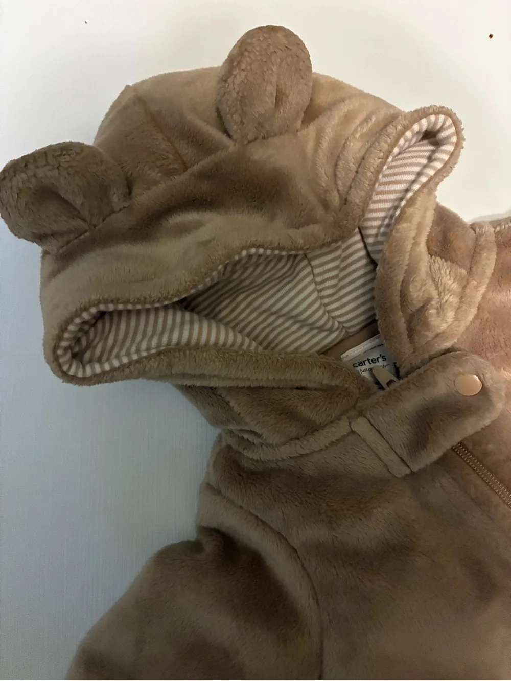 Carters plush hooded